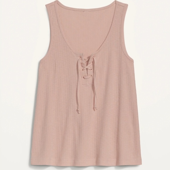 Old Navy Tops - Old Navy Rib-Knit Lace-Up Swing Tank Top